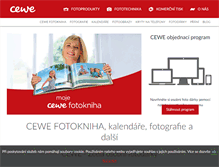 Tablet Screenshot of cewe-fotokniha.cz